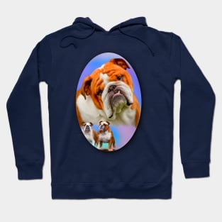 English Bulldog Breed Art Hoodie